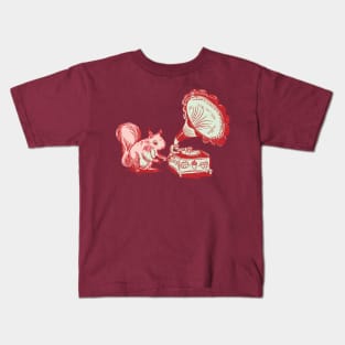 Squirrel Gramophone Kids T-Shirt